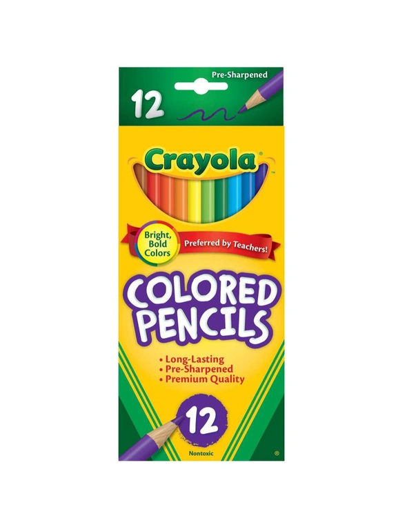 Crayola Full Sized Coloured Pencils 2x 12PK, hi-res image number null