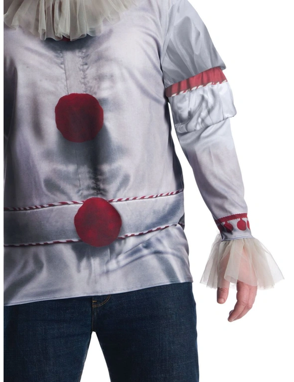 Marvel Pennywise 'It' Horror Film Fancy Dress Up Party Costume Top Size Xl, hi-res image number null