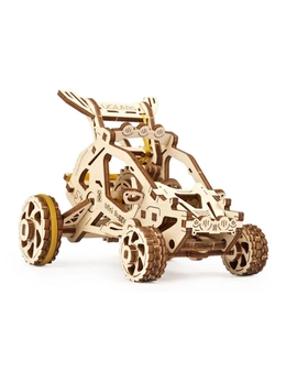 80pc Ugears Desert Buggy Mechanical DIY Kit Wooden 3D Puzzle/Model Gift Set