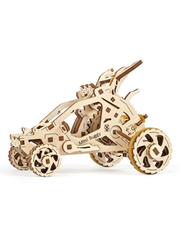 80pc Ugears Desert Buggy Mechanical DIY Kit Wooden 3D Puzzle/Model Gift Set