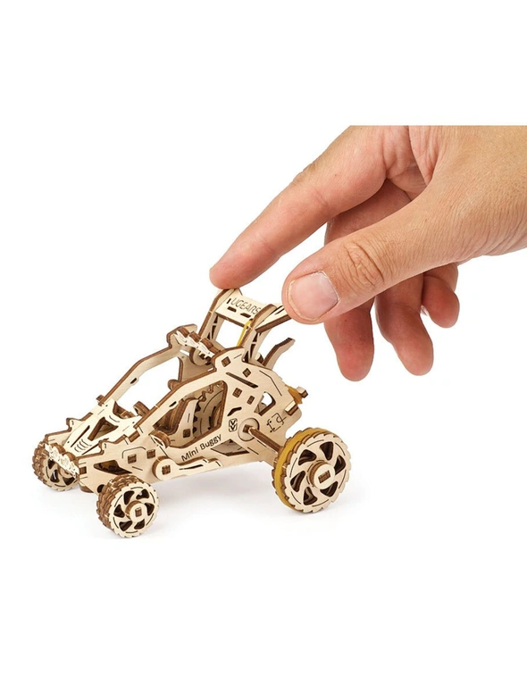 80pc Ugears Desert Buggy Mechanical DIY Kit Wooden 3D Puzzle/Model Gift Set, hi-res image number null