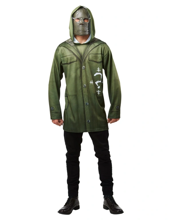 Marvel The Riddler Adults Hooded Top Dress Up Halloween Party Costume Size XL, hi-res image number null