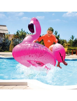 Land & Sea Bling Inflatable Flamingo Water Ride 1.2m