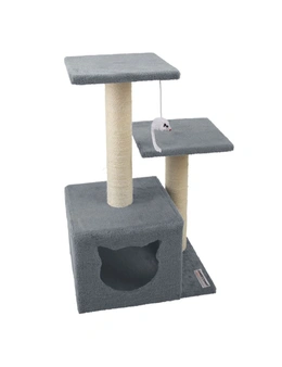 PawsClaws Catsby Double Platform Hideaway Tower-Assorted