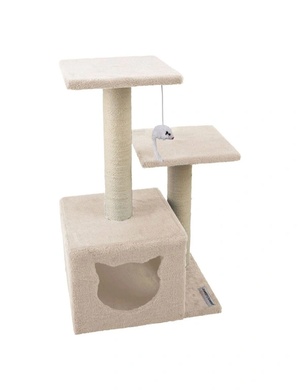 PawsClaws Catsby Double Platform Hideaway Tower-Assorted, hi-res image number null