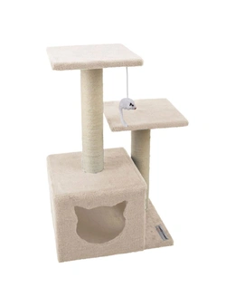 PawsClaws Catsby Double Platform Hideaway Tower-Assorted