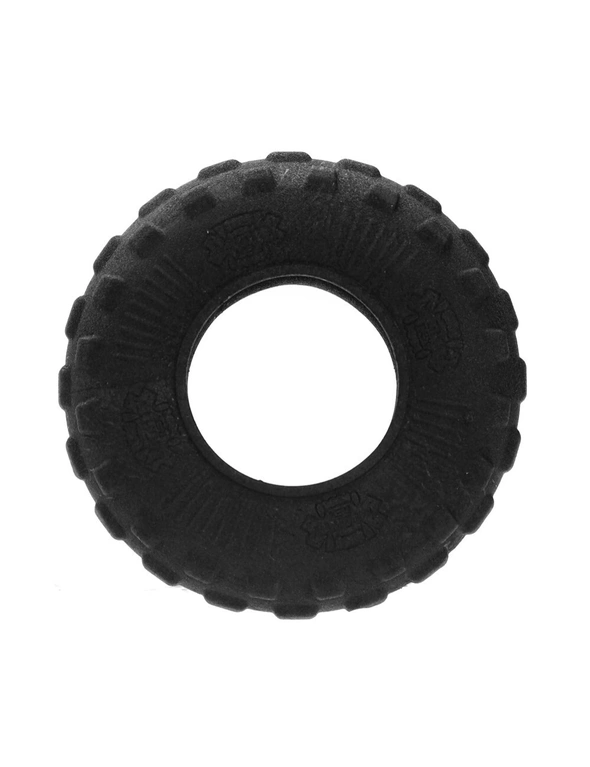 2x Paws & Claws All Terrain Medium 15cm Rubber Tyre Chew Toy Pet/Dog Play Black, hi-res image number null