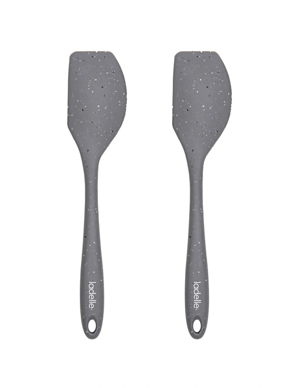 2x Ladelle Craft Grey Speckled Kitchenware Silicone Spatula Serving Utensil, hi-res image number null