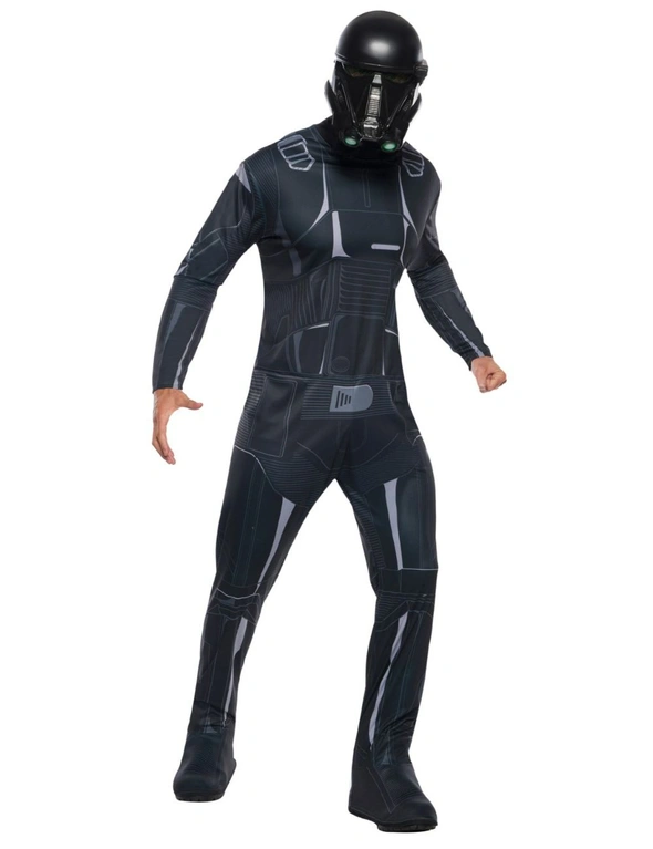 Star Wars Death Trooper Rogue One Adults Dress Up Costume Jumpsuit Size Standard, hi-res image number null