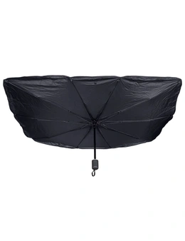 Vistara 145 x 79cm Foldable Car Windscreen Umbrella UV Sun Shade Block w/Bag BLk