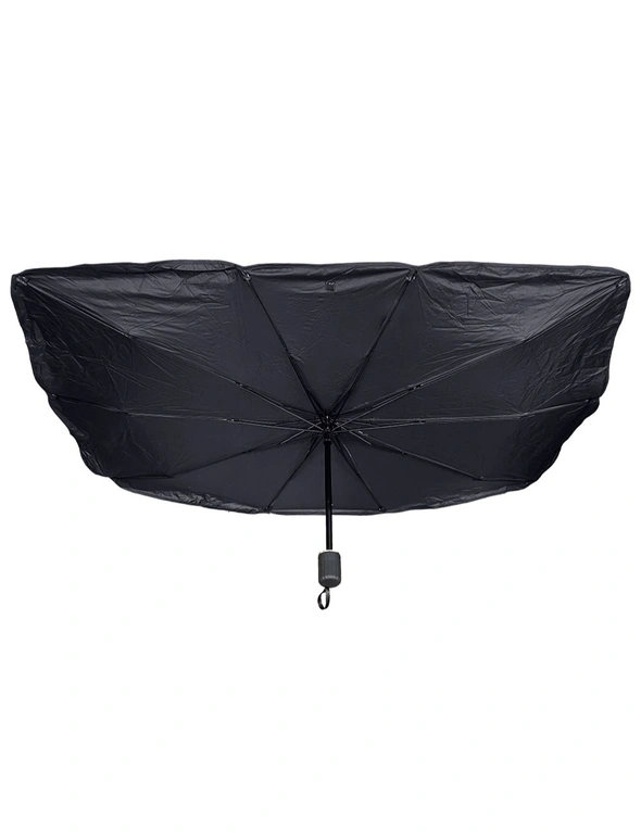 Vistara 145 x 79cm Foldable Car Windscreen Umbrella UV Sun Shade Block w/Bag BLk, hi-res image number null