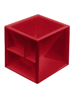 Mighty Chef 8.8cm All-In-One Kitchen Metric/Impreial Measuring Unit Cube/Cup Red