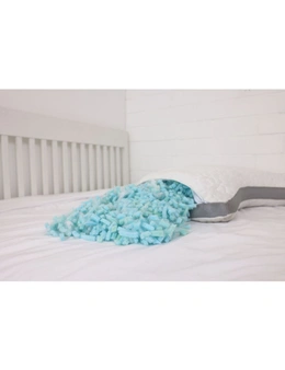 Vistara 46x71cm Sound Sleep Soft Curved Bed Pillow Cool Gel Memory Foam White