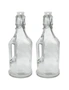 LemonLime 350ml Glass Clip Bottle 2PK, hi-res