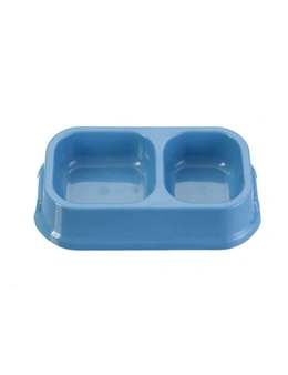 PawsClaws 24.5cm Small Square Dual Pet Bowl-Assorted