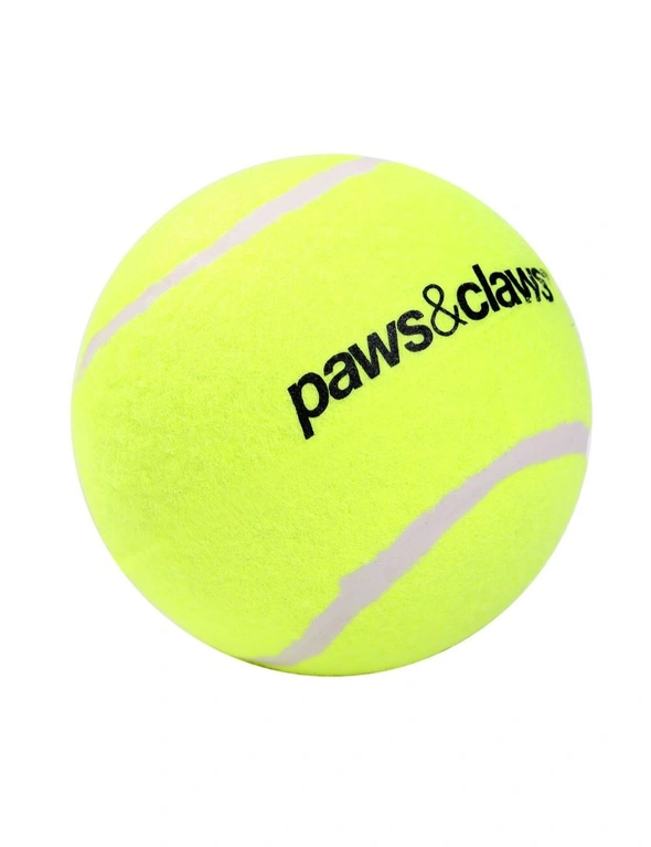 Paws And Claws Jumbo Tennis Ball 10cm Assorted, hi-res image number null