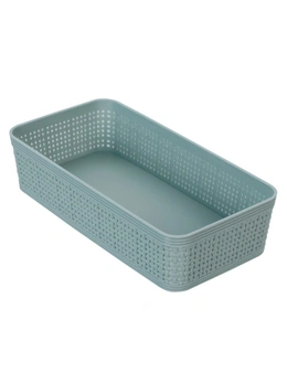3pc BoxSweden 25cm Ivy Weave Basket/Container Storage Bath/Office Organiser Asst