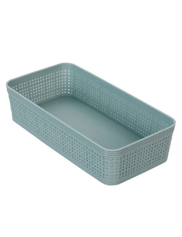 3pc BoxSweden 25cm Ivy Weave Basket/Container Storage Bath/Office Organiser Asst, hi-res image number null