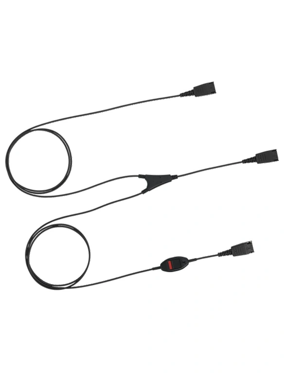 Jabra QD Supervisor Cord w/ 2 QD Interface/Mute Button For Desk/Soft Phone, hi-res image number null