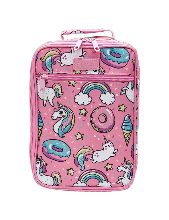 Sachi 28x21.5cm Kids Insulated Lunch Tote Bag School/Picnic Food Storage Unicorn, hi-res image number null
