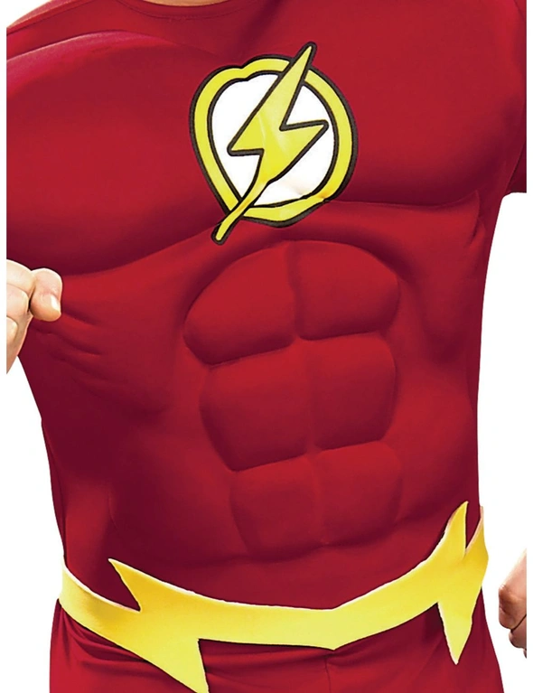 Dc Comics The Flash Comic Book Mens Dress Up Character Theme Costume Size M, hi-res image number null