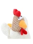 2x Paws N Claws Pet Dogs Fat Chook Soft Plush 28cm Chew Toy w/ Built-In Squeaker, hi-res