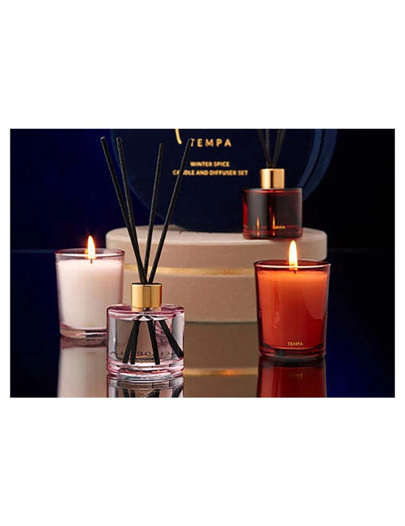 Tempa Luna Coconut & Lime Candle/Reed Diffuser Scent Home Fragrance DÃ©cor Set, hi-res image number null