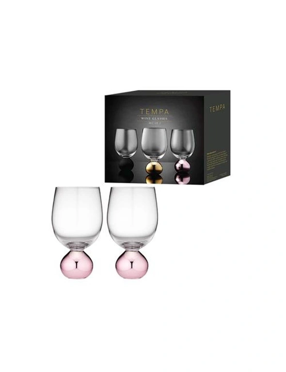 2pc Tempa Astrid 445ml Wine Glass Water/Cocktail Drinking Glassware Cup Rose, hi-res image number null