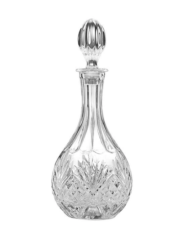 Tempa Ophelia 30.5cm Carved Crystal 850ml Wine/Liquor Drink Decanter w/Stopper, hi-res image number null