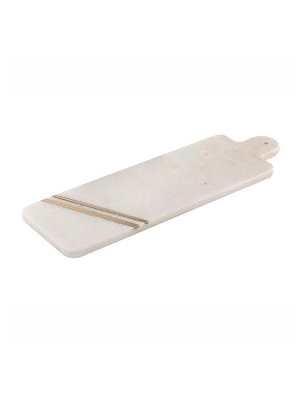 Tempa Emerson Long Rectangle Marble Food Serving Board/Plate Serveware White, hi-res image number null
