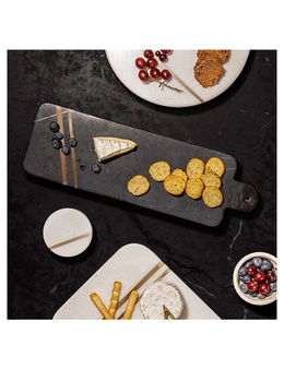 Tempa Emerson Long Rectangle Marble Food Serving Board/Plate Serveware White