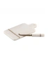 2pc Tempa Emerson White Marble Serving/Serve Cheese Board Plate For One w/Knife, hi-res