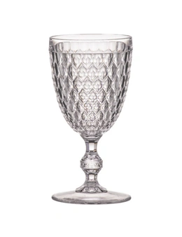 4x Tate Geometric 350ml Wine Glass Stemware Cocktail/Juice Drinking Cup Clear