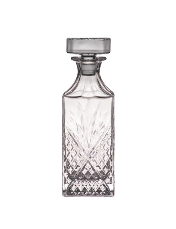 Ophelia Crystal 700ml Whisky Decanter Glass Bottle Liquor Carafe Container Clear, hi-res image number null
