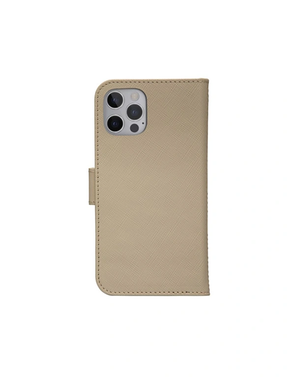 Dbramante iPhone 12/12 Pro New York Leather Wallet Case - Sahara Sand, hi-res image number null