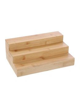 2x Boxsweden 30.5cm Bamboo 3-Tier Shelf Rack Spice Organiser Holder Home Storage
