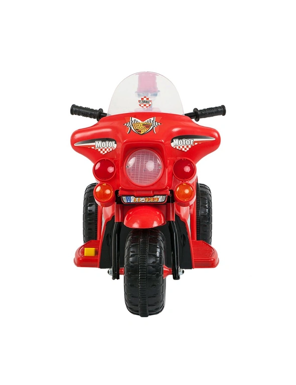 Indoor/Outdoor Red 3 Wheel Electric Ride On Motorcycle Motor Trike Kids/Toddler, hi-res image number null