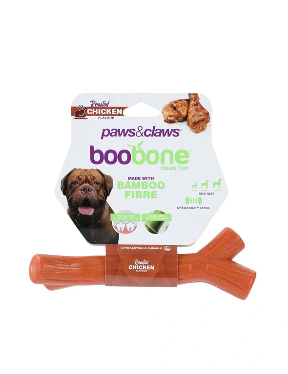 Paws & Claws BooBone Branch Chew Toy - Roast Chicken, hi-res image number null