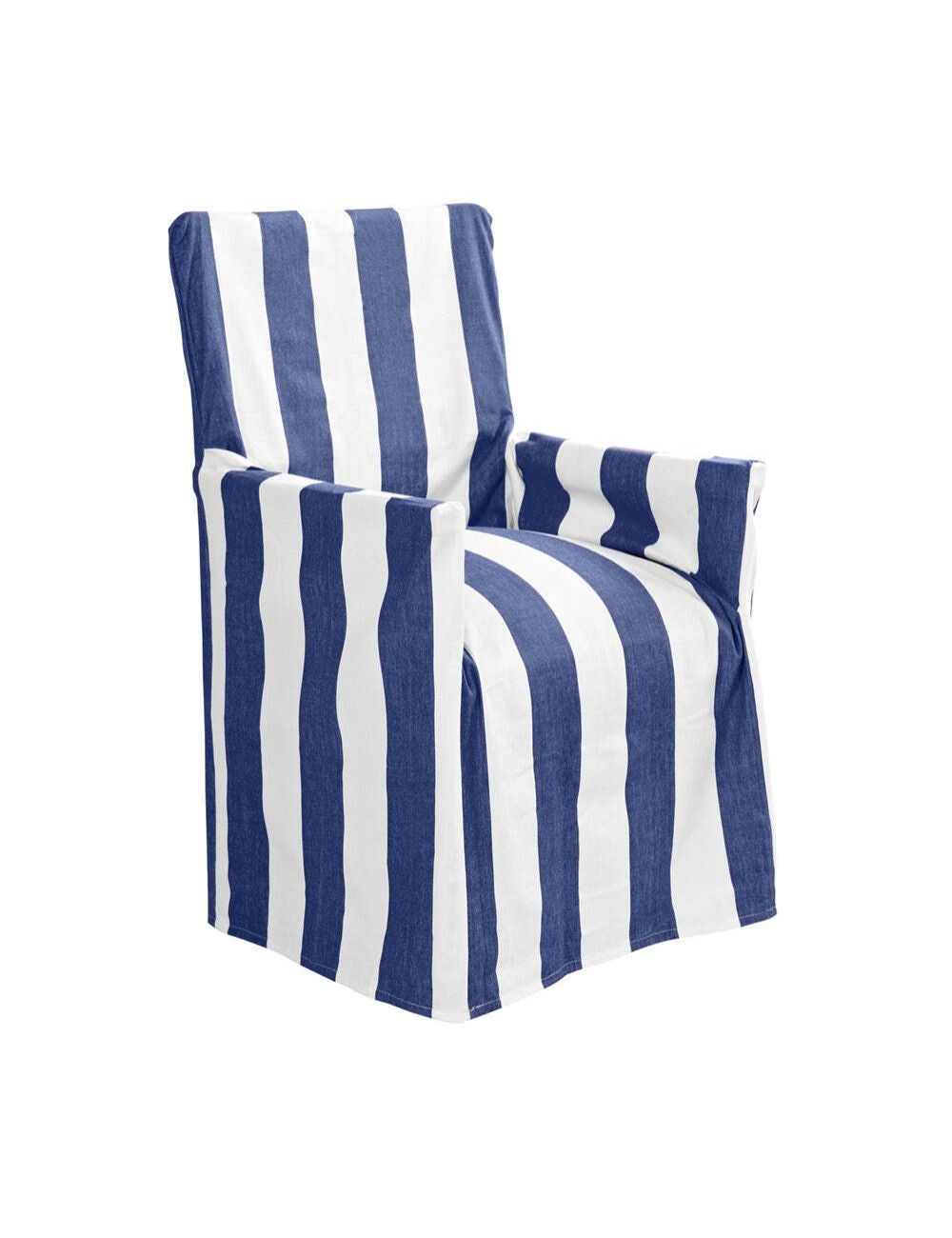 J.Elliot Outdoor Stripe 54x12.7cm Director Chair Cotton Cover