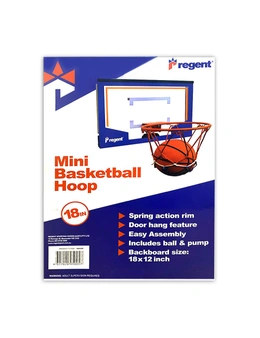 Regent Door Mounted Basketball Hoop w/ Ball/Pump 18"