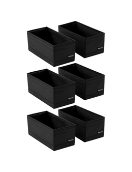 6pc Kloset by Box Sweden Rectangle Storage Cubes