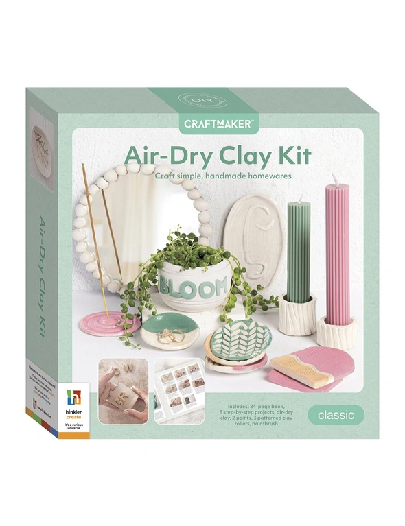 Craft Maker Air-Dry Clay Classic Art/Craft Activity Kit Pottery Project, hi-res image number null