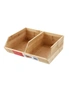 Box Sweden 2-Section 34.5cm Bamboo Wood Modular Storage Cube Pantry Organiser, hi-res
