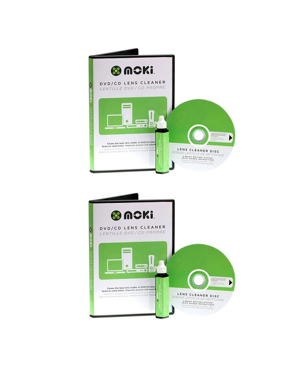 Moki DVD/CD Game Lens Cleaner Kit 2PK, hi-res image number null