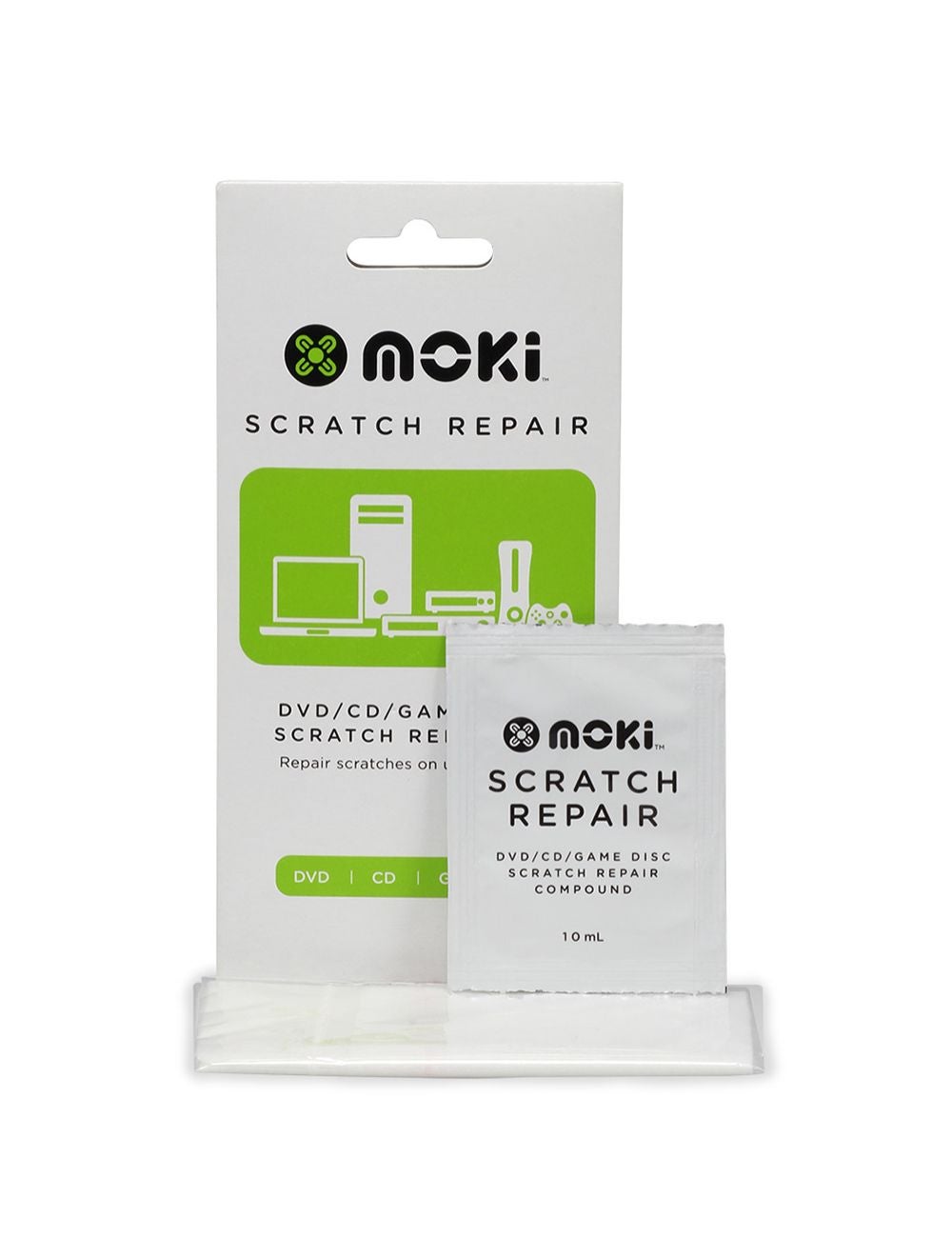 Moki DVD/CD Game Disc Scratch Repair Kit 6PK