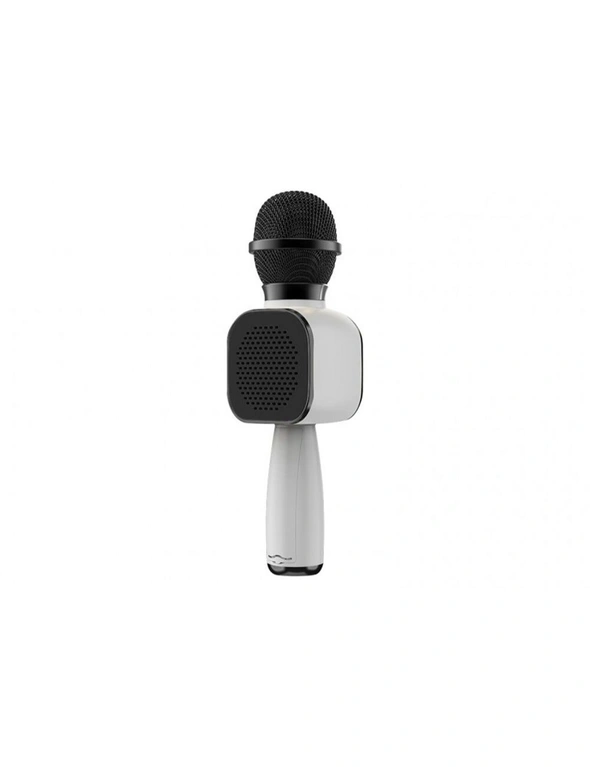 Moki Popstar Karaoke Microphone - Black & White Voice Amplifier Electric Device, hi-res image number null