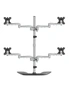 Star Tech Quad-Monitor Stand - For up to 32" VESA Mount Monitors, hi-res