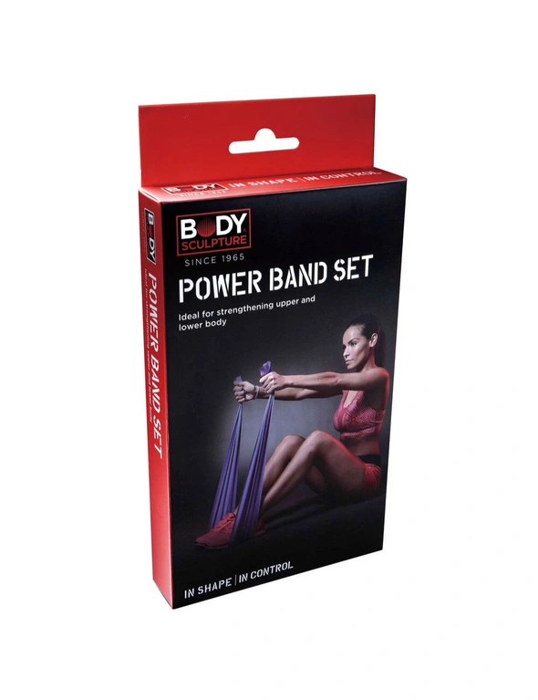 3pc Body Sculpture Power Band Resistance Training Set, hi-res image number null