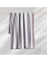 Canningvale Striped Cabana 80x160cm Soft Cotton Terry Beach Towel Absorbent Grey, hi-res