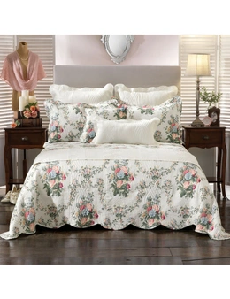 Bianca Rosedale Multi Bedspread Set w/ Pillowcase Home Bedding Green Queen Bed